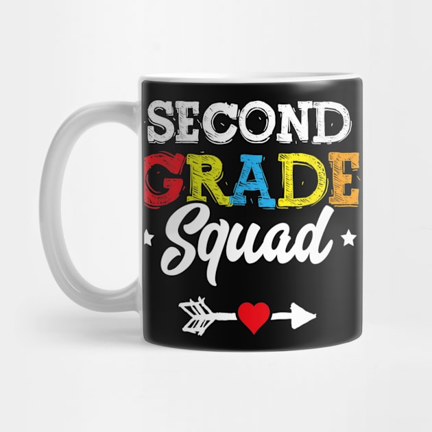 Second Grade Squad Shirt Teacher Student Kids Back To School by Sharilyn Bars